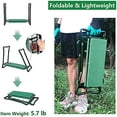 thumbnail image 5 of Garden Kneeler and Seat - Heavy Duty Folding Stool with Thick Pad, Tool Pouch, 330 lbs Capacity - Knee & Back Support, Perfect for Seniors, Women, Men, 5 of 9