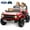 Red, variant on Ford Bronco 24V Ride on Car Toys with Remote Control, 2 Seater Electric Car for Kids with Bluetooth, FM Radio, LED Light, Battery Powered Vehicles for Toddler Boys Girls 3-6 Years, Blue