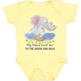 thumbnail image 3 of Inktastic My Nana Loves Me to the Moon and Back Elephant Family Boys or Girls Baby Bodysuit, 3 of 5