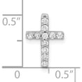thumbnail image 4 of 10K White Gold 1/5Ct. Diamond Latin Cross Chain Slide (Width 9) (Length 13) - Jbsp, 4 of 5