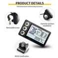 thumbnail image 4 of 24V 36V 48V 60V Waterproof LCD Display S866 Controller Panel Dashboard Electric Bike Display for Electric Scooter 5Pin, 4 of 5