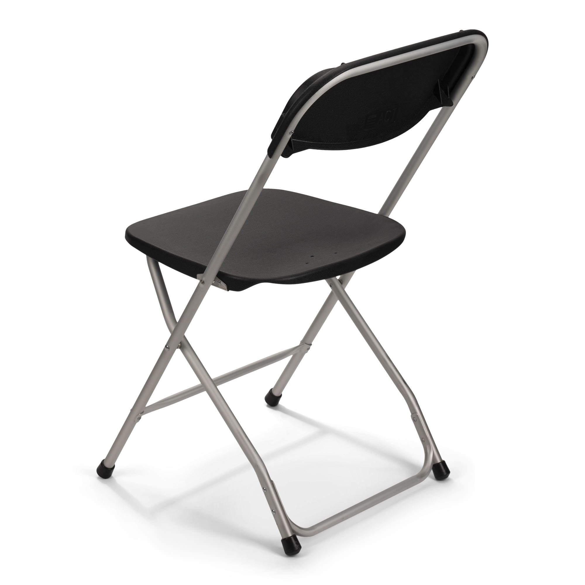 TitanPRO Aluminum Plastic Folding Chair - Black - 10 Pack