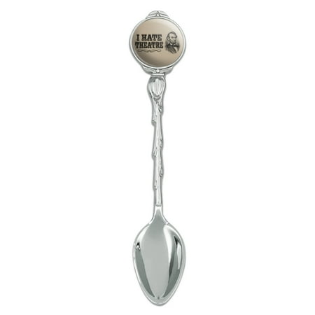 

I Hate Theatre Abe Lincoln Novelty Collectible Demitasse Tea Coffee Spoon