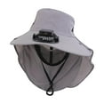 thumbnail image 1 of Sombreros para mujer con ventilador solar, visera, protección solar, ventilador de carga, sombreros de protección solar, prácticos sombreros de poliéster para mujer, 1 of 3