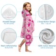 thumbnail image 7 of Pink Breast Cancer Hooded Bath Towel，50"x30" for Ages 3 To 12 Kids, Quick Dry Lightweight Soft Microfiber Hood Beach Towel Cover Up for Kids, 7 of 7