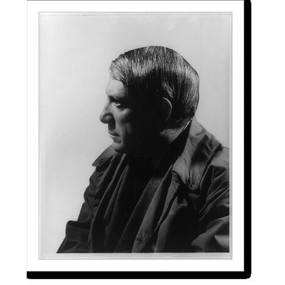 Historic Print, [Pablo Picasso, head-and-shoulders portrait, left profile], 16" x 20"