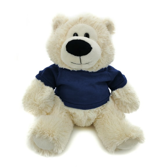 Plushland Cream Sophie Bear 12 Inch, Stuffed Animal Personalized Gift - Custom Text on Shirt - Great Present for Mothers Day, Valentine Day, Graduation Day, Birthday