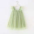 thumbnail image 2 of KPOPLK Girls Spaghetti Strap Dress Toddler Summer Dresses Kids Beach Casual Sundresses with Pockets(2-3 Years,Green), 2 of 4