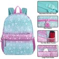 thumbnail image 3 of Girls 17 Inch Backpack with Front Zippered Pocket and Side Mesh Pockets for School, Camp, Hiking, Commuting and Travel in Ombre Hearts, 3 of 7