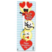 Emoji Valentines - Set of 30, 3" x 8" Kids' Valentine Cards, Classroom Valentines