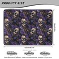 thumbnail image 7 of Yspwyqan Car Trunk Mat, Universal 29" x 39" Cargo Liner, Skull Purple Floral Anti-Slip Easy to Clean Vehicle Interior Accessory, Fits for Sedans, Wagons, Trucks, Road Trip Use, 7 of 7