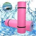 thumbnail image 1 of Ktaxon Water Mat, 18ft x 6 ft Floating Island with DIY Head Pillow, for Adult Kids, Pink/Blue, 1 of 7