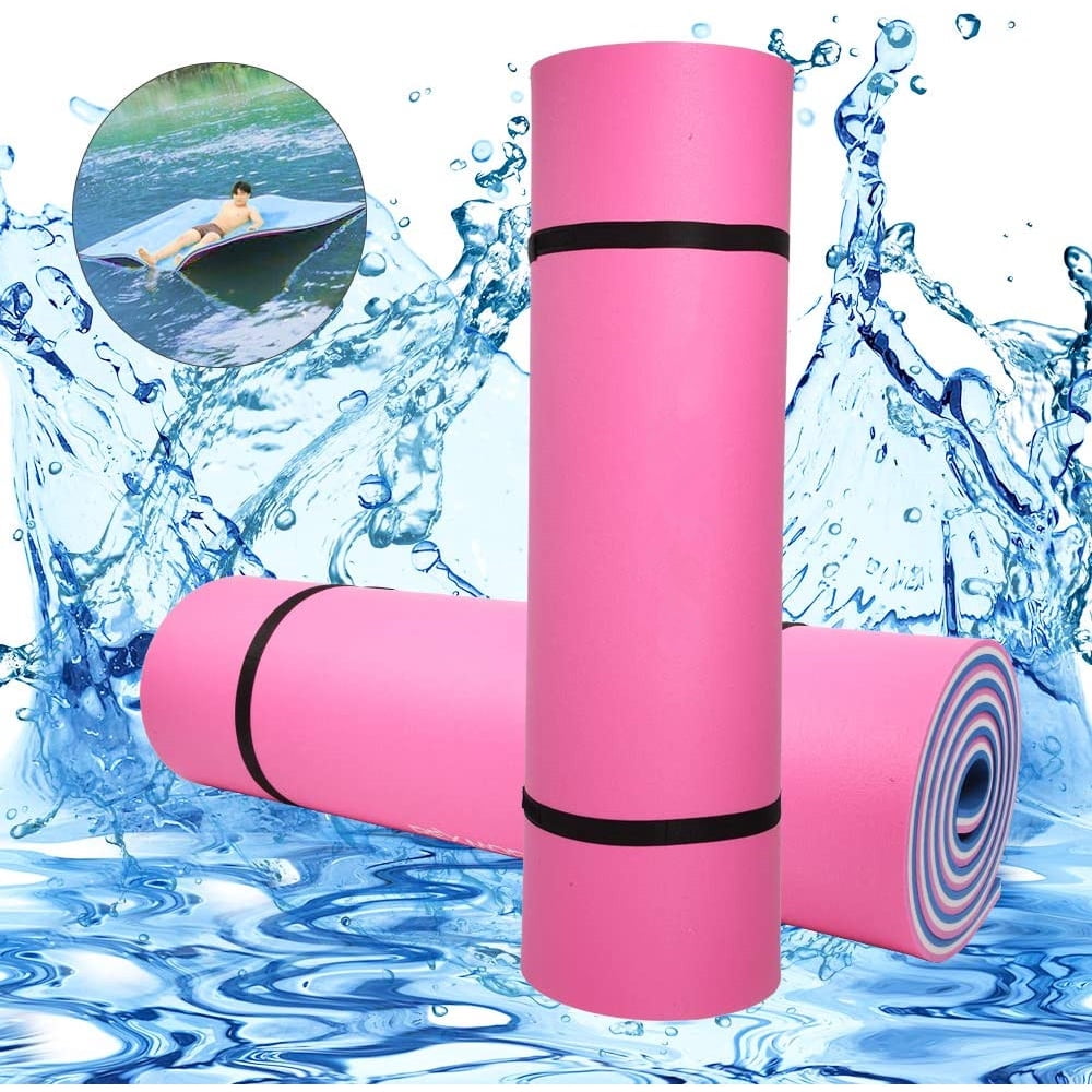 Zimtown 9 ft x 6 ft Floating Mat, Water Foam Pad Pool Recreation, Pink