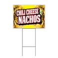 thumbnail image 1 of Chili Cheese Nachos (18" x 24") Yard Sign, Includes Metal Step Stake, 1 of 6