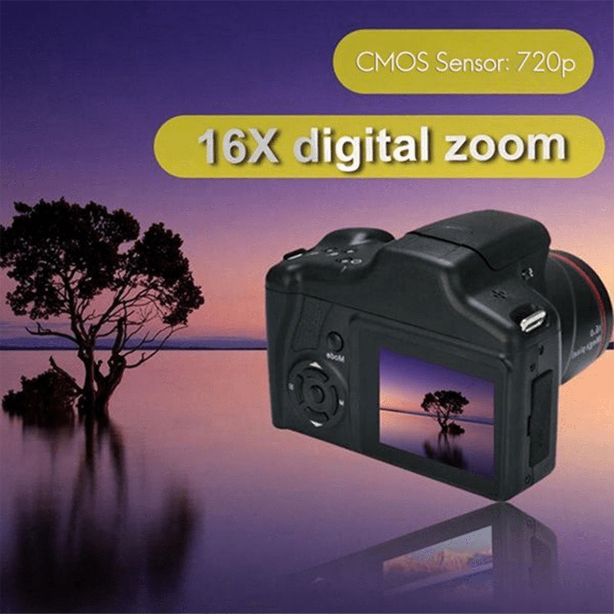 Digital Camera Vlog Camera Photography 16X Digital Zoom 720P HD SLR Camera Photo Cameras for Live Stream