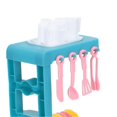 thumbnail image 3 of 44pcs Kids Kitchen Playset Interactive Enhance Cognition Play Kitchen Toy Set for Girls Boys Role Playing Blue, 3 of 4