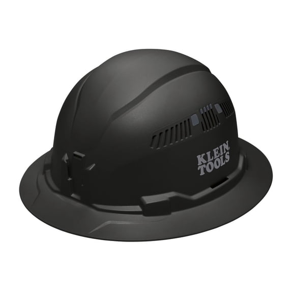 Klein Tools Full Brim Style Vented Hard Hat Black