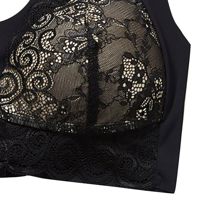 IROINID On Sale Lace Bra for Women Lace Bralette Plus Size Vest
