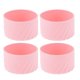 thumbnail image 1 of Ofertas Únicas 4 Pcs Botas Portátiles Anticaídas para Botellas de Agua Redondas de 40oz para el Hogar Rosa, 1 of 5