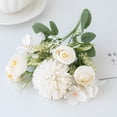 thumbnail image 3 of Artificial Flower Fadeless Not Wither No Watering Nordic Style Easy Care Artificial Rose Hand Bouquet for Wedding, 3 of 7