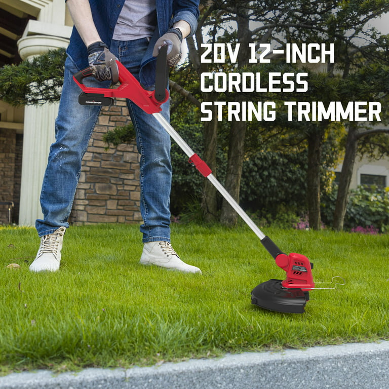 MZK String Trimmer, 20V Cordless Electric 12 Inch Weed Eater