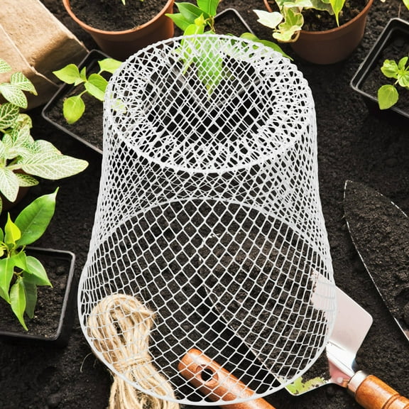 FRCOLOR Garden Plant Covers Office 23.00X23.00X23.00CM White