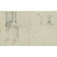 thumbnail image 3 of Józef Simmler 18x13 Black Modern Framed Museum Art Print Titled - Sketch of the Composition with Three Women (1840), 3 of 5
