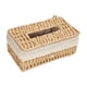 thumbnail image 4 of Cubierta de caja de pañuelos tejida a mano, soporte para servilletas faciales, decoración, dispensador de servilletas de escritorio, organizador para Beige, 4 of 9