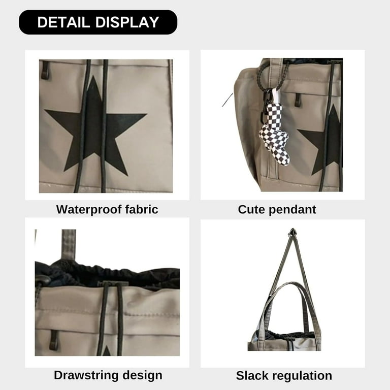 Star Messenger Bag, Vintage Star Tote Bag Y2K, Cute Star Messenger Bag, Vintage Star Tote Bag Y2K, Cute