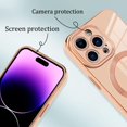 thumbnail image 3 of Designed for iPhone 14 Pro Max Case for Women & Girls [Compatible with MagSafe] Luxury Plating Gold Bumper Phone Cover Full Camera Protection Cover for iPhone 14 Pro Max 6.7 Inch-Pink, 3 of 6
