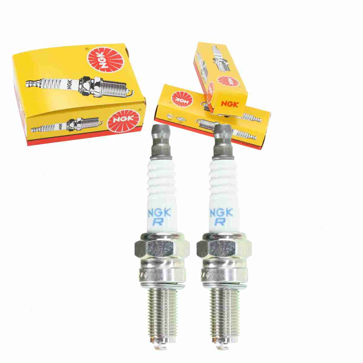 2 pc NGK 6955 Standard Spark Plugs for 653 761605 8224685 828209 92070-0002 94702-00409 94709-00409 E3.38 G57C HD6R10 RG6HCC U27ESR-NB Ignition Wire Secondary