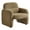 Khaki, variant on Falvinoryn Modern Accent Chair, Upholstered Round Armchair with a Waist Pillow,Chenille Fabric Leisure Single Sofa Chair for Bedroom, Office and Living Room,White
