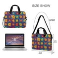 thumbnail image 3 of FORMRS 16" Laptop Bag Carrying Sleeve Case with Handle Travel Shoulder Briefcase, Colorful Checkered Daisy, 3 of 8