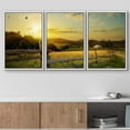 thumbnail image 2 of wall26 - 3 Piece Framed Canvas Wall Art - Art Rural Landscape. Field and Grass - Modern Home Art Stretched and Framed Ready to Hang - 24"x36"x3 White, 2 of 5