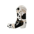 thumbnail image 3 of Mainstays Texas 5" x 9.5" x 10.5" Black and White Cowboy Boot Ceramic Planter, 3 of 9