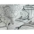 thumbnail image 4 of Ambesonne Black and White Quilted Bedspread Set 3 Pcs, Palm Leafage, Queen Size, Black White, 4 of 5