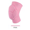 thumbnail image 1 of Rodilleras deportivas para mujer, esponja de nailon, protección suave elástica, rodillera para entrenamiento de baile, ciclismo, color rosa L (circunferencia de 50 a 60 cm), 1 of 1