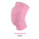 thumbnail image 1 of Rodilleras deportivas para mujer, esponja de nailon, protección suave elástica, rodillera para entrenamiento de baile, ciclismo, color rosa L (circunferencia de 50 a 60 cm), 1 of 5
