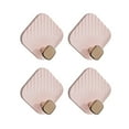 thumbnail image 5 of Esquirla 4 Pieces Towel Hooks Multifunctional Hooks Decorative Door Hanger Hand Towel Wall Hanger for Office Kitchen Hotel Scarfs Hats pink, 5 of 8