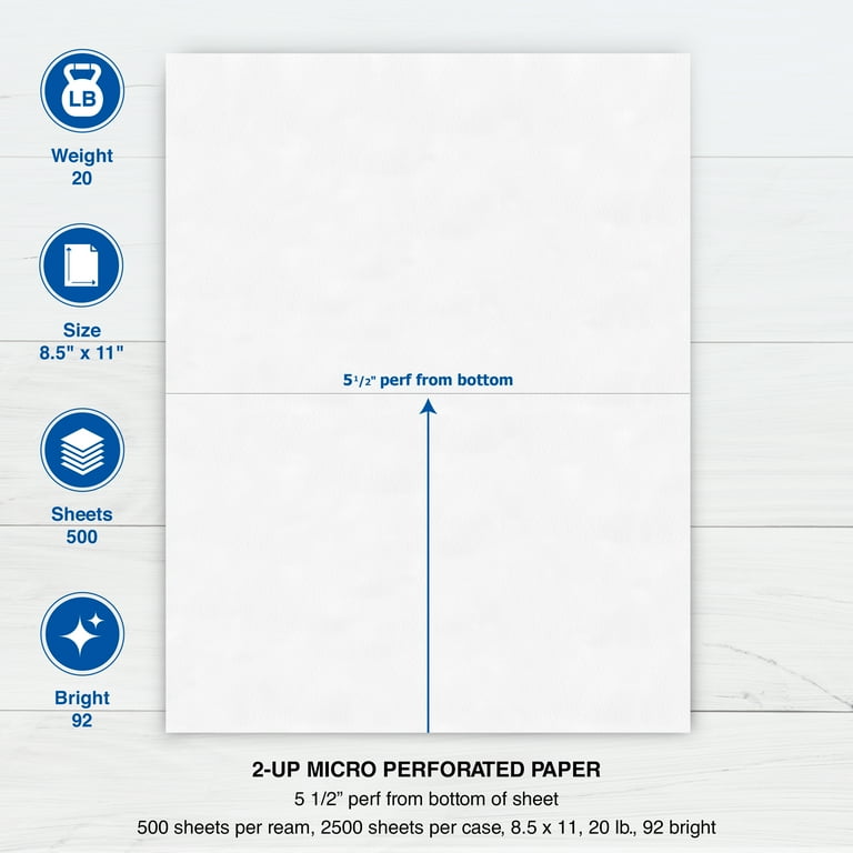 Printworks Professional Perforated Printing Printer Paper