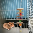 thumbnail image 4 of Pet Wooden Rabbit Chinchilla Hamster Guinea Pig Teeth Grinding String Chewing Exercise Toy, 4 of 9