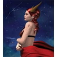 thumbnail image 3 of Ambesonne Zodiac Duvet Cover Set, Taurus Girl Horns Sign, 2-Calking, Navy Red Brown, 3 of 3