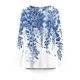 thumbnail image 4 of ICHUANYI Clearance Women's Fashion Loose Long Sleeve Round-Neck Blouse Christmas Printing T-Shirt Tops(Light Blue, M) ICHUANYI WER2023081507917, 4 of 5