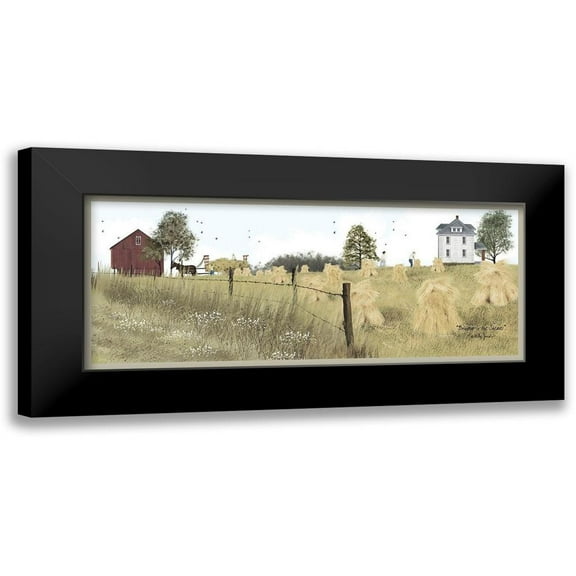 Jacobs, Billy 14x8 Black Modern Framed Museum Art Print Titled - Bringing in the Sheaves