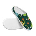 thumbnail image 3 of Wukai Sport Monster Print Women's Indoor Bedroom Slipper Slip On Shoes, Unisex House Shoes with Anti-Skid Sole for Men, Gift for Women Men-46/47, 3 of 7