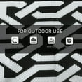 thumbnail image 6 of Canddidliike Carpet RV Camping Rugs with Carry Bag, 9' x 18' Reversible Outdoor Rug, Black & White, 6 of 11