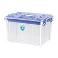 thumbnail image 3 of TOOYFUL Medical Box Clear Organizer Box First Aid Bin for Hiking Outdoor Car Vehicle blue, 3 of 10