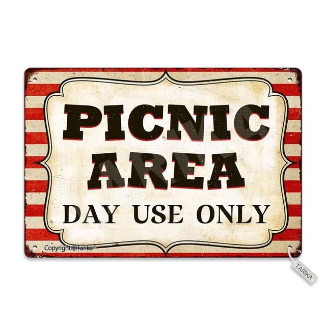 Placa decorativa de metal con aspecto vintage para uso diario en el área de picnic, para el hogar, la cocina, el baño, la granja, el jardín, el garaje, tamaño inspirador: 8 x 12 pulgadas