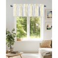 thumbnail image 6 of Yellow Grey Valances for Windows Tree Branch Valance Rod Pocket Light Filtering Short Window Treatments Curtains for Kitchen Bathroom Living Room Bedroom, 1 Panel, 42 x 18 Inch, 6 of 7
