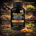 thumbnail image 2 of Shilajit Capsules Herbal Supplement with Ashwagandha, Rhodiola, Panax Ginseng & Turmeric – Energy & Vitality Support – Pack 3, 2 of 8